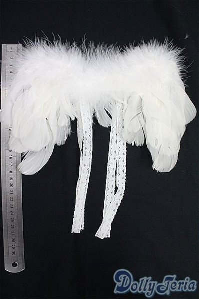 画像2: SDM＆MSD/OF:小物　天使の羽/1/4　40ｃｍ　BJD　MJD　衣装　ドール用 I-25-10-19-113-KD-ZI (2)
