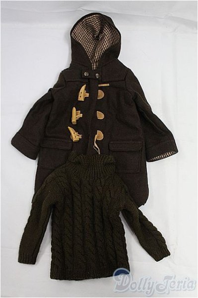 画像1: SD/OF:衣装　ニット　コート/1/3　60ｃｍ　BJD　MJD　衣装　ドール用 I-25-10-19-315-KD-ZI (1)