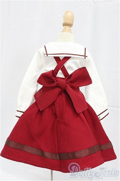 画像3: SDM/OF:ボルドーサスペンダーセット・ミニ/1/4　40ｃｍ　BJD　MJD　衣装　ドール用 I-25-11-16-033-KD-ZI (3)