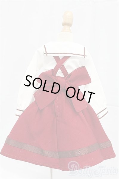 画像3: SDM/OF:ボルドーサスペンダーセット・ミニ/1/4　40ｃｍ　BJD　MJD　衣装　ドール用 I-25-11-16-033-KD-ZI (3)