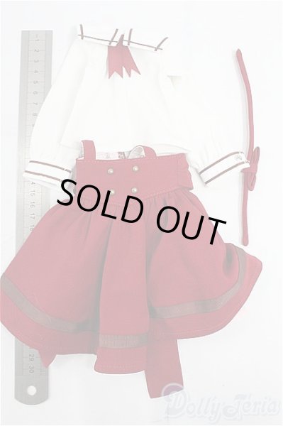 画像5: SDM/OF:ボルドーサスペンダーセット・ミニ/1/4　40ｃｍ　BJD　MJD　衣装　ドール用 I-25-11-16-033-KD-ZI (5)