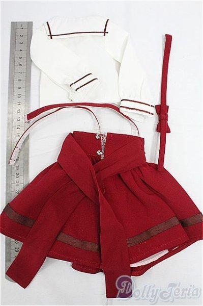 画像6: SDM/OF:ボルドーサスペンダーセット・ミニ/1/4　40ｃｍ　BJD　MJD　衣装　ドール用 I-25-11-16-033-KD-ZI (6)