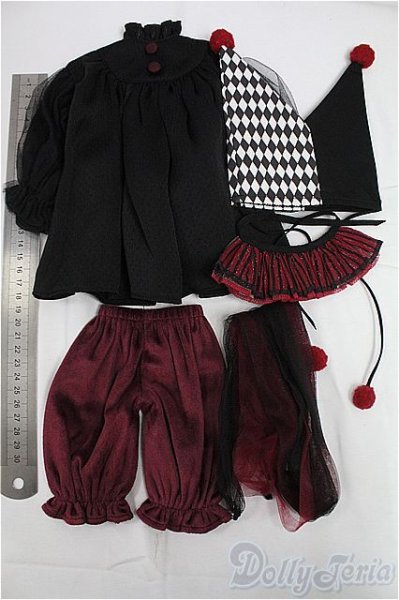 画像5: MSD&SDM/OF：Dark Circus-Clown- mini/1/4　40ｃｍ　BJD　MJD　衣装　ドール用 I-25-11-30-080-KD-ZI (5)