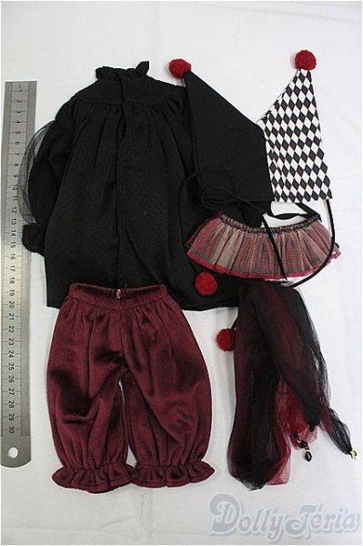 画像6: MSD&SDM/OF：Dark Circus-Clown- mini/1/4　40ｃｍ　BJD　MJD　衣装　ドール用 I-25-11-30-080-KD-ZI (6)