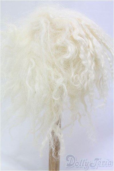 画像2: 9-10inch/モヘアウィッグ/インチ　BJD　MJD　ドール用 I-25-11-30-154-KD-ZI (2)