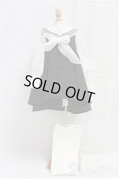 画像1: SDGｒB/OF:鏡のセーラー服セット（ノワール）/1/3　65ｃｍ　BJD　MJD　衣装　ドール用 I-25-11-30-204-KD-ZI (1)