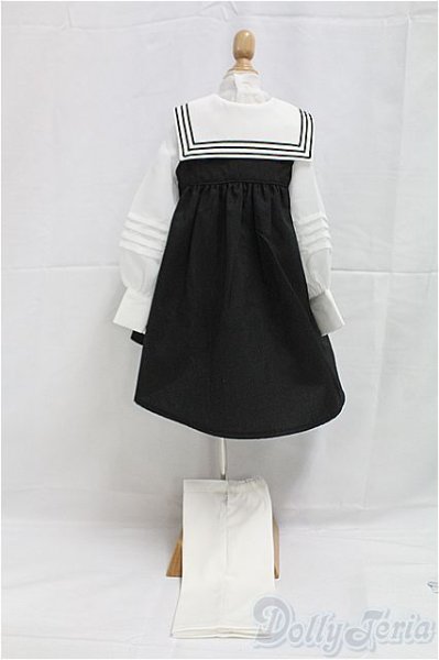画像2: SDGｒB/OF:鏡のセーラー服セット（ノワール）/1/3　65ｃｍ　BJD　MJD　衣装　ドール用 I-25-11-30-204-KD-ZI (2)