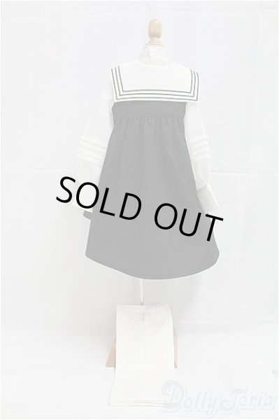 画像2: SDGｒB/OF:鏡のセーラー服セット（ノワール）/1/3　65ｃｍ　BJD　MJD　衣装　ドール用 I-25-11-30-204-KD-ZI (2)