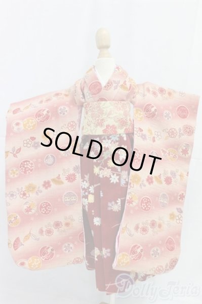 画像1: MSD/OF:着物セット:緋色の月蝕製/1/4　40ｃｍ　BJD　MJD　衣装　ドール用 I-26-01-04-124-KD-ZI (1)