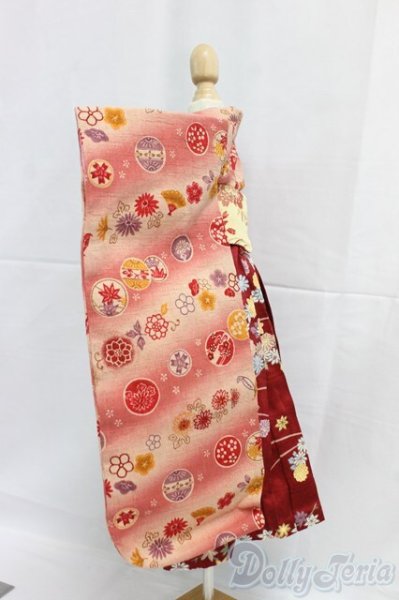 画像2: MSD/OF:着物セット:緋色の月蝕製/1/4　40ｃｍ　BJD　MJD　衣装　ドール用 I-26-01-04-124-KD-ZI (2)