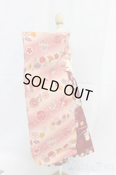 画像2: MSD/OF:着物セット:緋色の月蝕製/1/4　40ｃｍ　BJD　MJD　衣装　ドール用 I-26-01-04-124-KD-ZI (2)