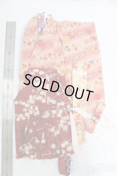 画像4: MSD/OF:着物セット:緋色の月蝕製/1/4　40ｃｍ　BJD　MJD　衣装　ドール用 I-26-01-04-124-KD-ZI (4)