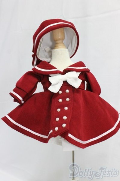 画像1: MSD/OF:セーラースタイルワンピース(エンジ)・ミニ I-26-01-11-006-KD-ZI (1)