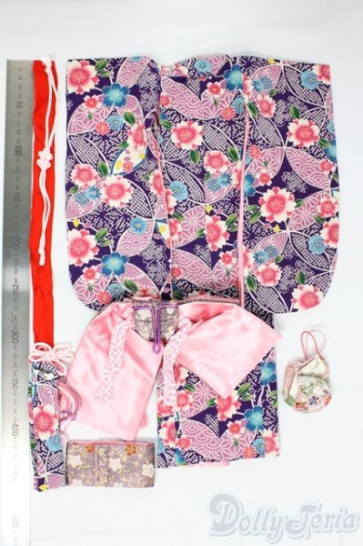 画像2: SDM＆MSD/OF:着物セット/1/4　40ｃｍ　BJD　MJD　衣装　ドール用 I-26-01-11-154-KD-ZI (2)