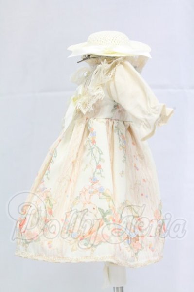 画像2: 幼SD/OF:うさぎ柄ワンピースセット(Xmya製) I-26-04-05-214-KD-ZI (2)