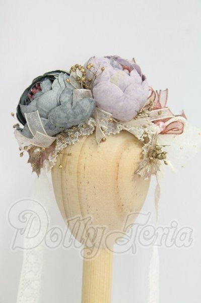 画像2: MSD/布花ヘッドドレス I-26-09-17-050-KD-ZI (2)