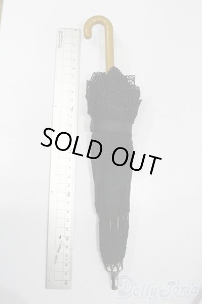 画像2: SD/ドルフィー用エレガントノワールレース日傘 S-25-06-29-874-TN-ZS (2)