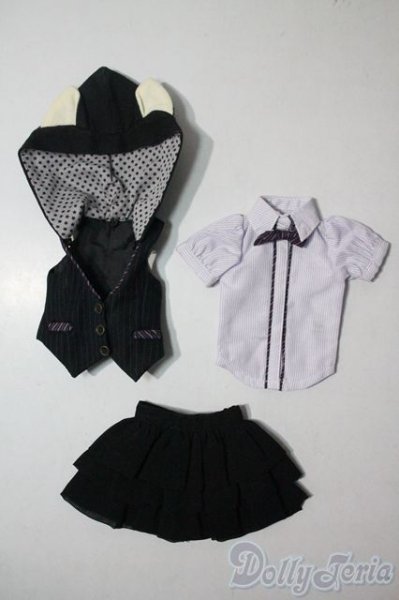 画像1: MSD＆MDD/OF：ねこ耳フードベストセット U-25-06-10-122-TN-ZU (1)