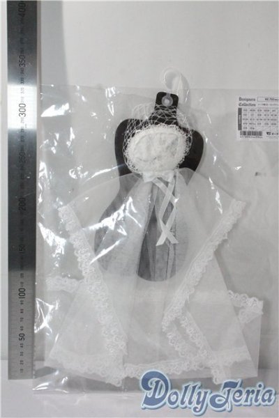 画像2: SD/OF：トーク帽（白・ロングチュール） U-25-09-09-130-TN-ZU (2)