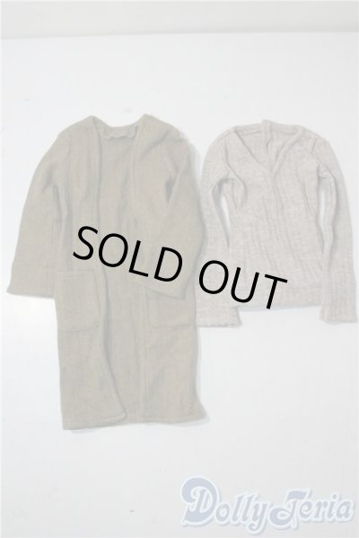 画像1: SD13男の子/OF:ブラックスヌード&ロングカーデセット U-25-09-16-145-TN-ZU (1)