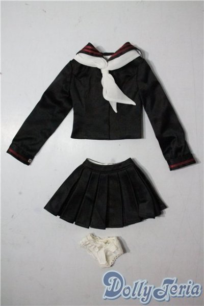 画像1: DD/OF:セーラー服セット ブラック U-25-09-30-022-TN-ZU (1)