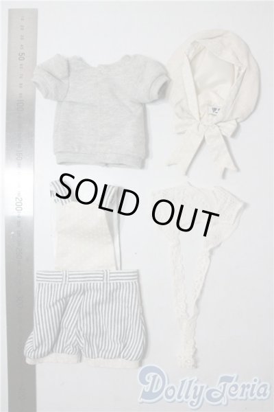 画像2: SDM/OF ストライプサロペットセットミニ U-25-09-30-015-TN-ZU (2)