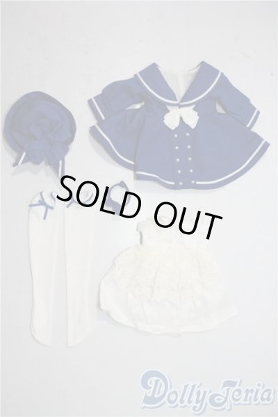 画像1: MSD/OF:セーラースタイルワンピース(ブルー)・ミニ U-25-09-30-124-TN-ZU (1)