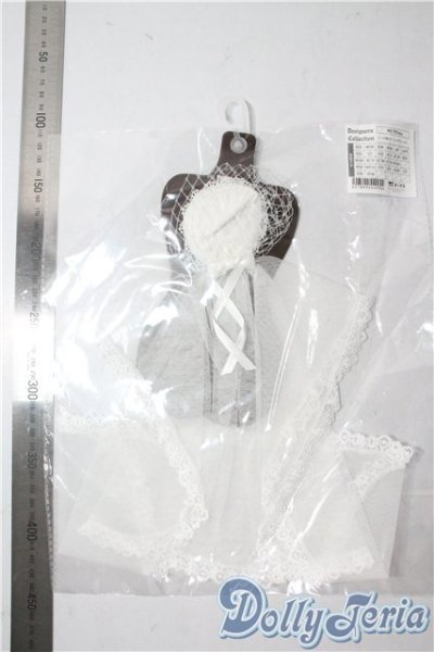 画像2: SD/OF：トーク帽（白・ロングチュール） U-25-10-07-117-NY-ZU (2)