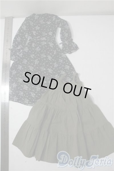 画像2: SD13G/OF:シフォンワンピースセット(ブラック) U-25-10-28-167-TN-ZU (2)