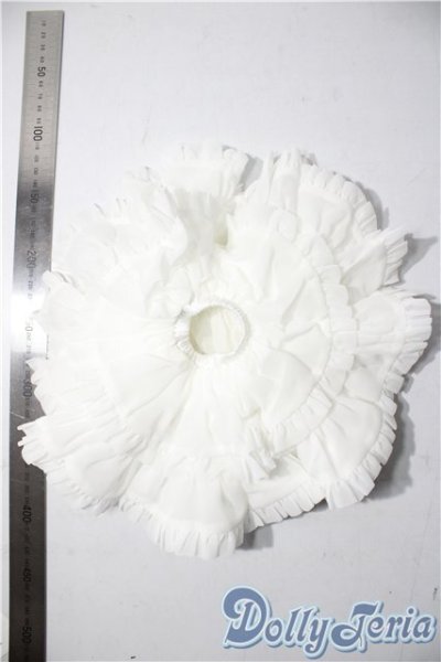 画像2: MSD＆MDD/OF：ぽんぽんパニエ(ホワイト) U-25-11-12-136-TN-ZU (2)