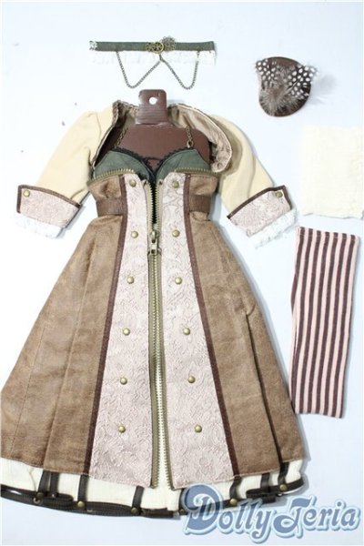 画像1: SD13女の子/OF：ブラウン・ギアアクセント U-25-11-12-111-TN-ZU (1)