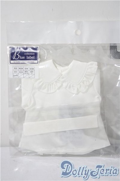 画像1: MSD/OF：ビッグカラーリヴボンブラウス（白）ミニ U-25-11-12-156-TN-ZU (1)