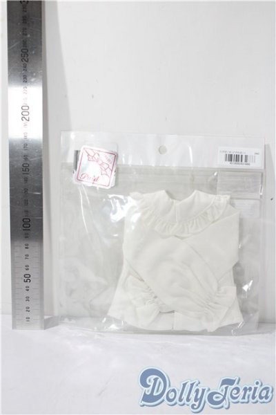 画像2: MSD/OF：ビッグカラーリヴボンブラウス（白）ミニ U-25-11-12-156-TN-ZU (2)