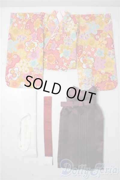 画像1: SD/OF:ボークス 天使のころも 女学生袴セット(緋色) U-25-11-26-006-TN-ZU (1)