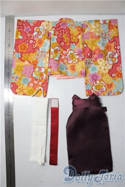 画像2: SD/OF:ボークス 天使のころも 女学生袴セット(緋色) U-25-11-26-006-TN-ZU (2)