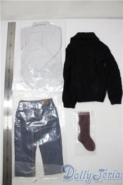 画像2: SD17/GOU/OF：ブラックタートルネックセーターセット U-25-11-26-120-TN-ZU (2)