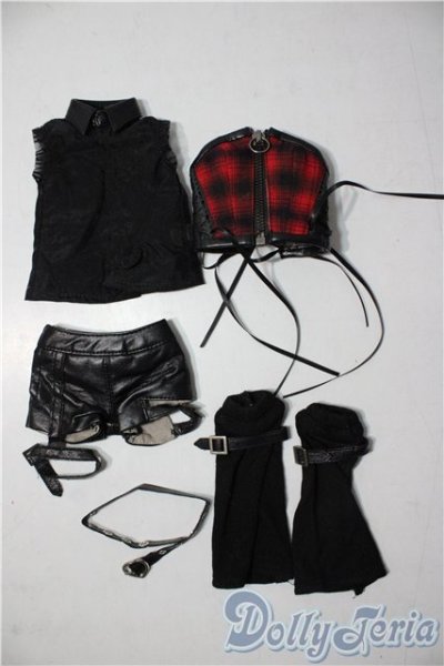 画像1: SDM/of：レザーベルトパンツセット・ミニ U-25-12-24-060-TN-ZU (1)