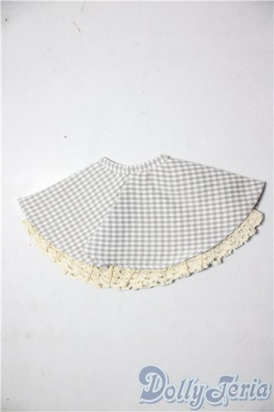 画像1: SDM＆MSD/OF:フレアスカート（白×グレーチェック）・ミニ U-25-12-24-098-TN-ZU (1)