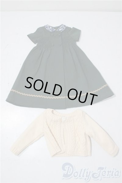 画像1: SDM＆MDD/OF：よそゆきワンピセット（ダークグリーン）・ミニ U-26-01-07-130-TN-ZU (1)