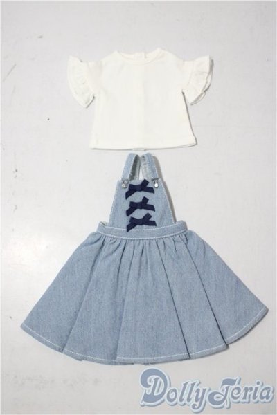 画像1: SDM＆MSD/OF:ちょい甘デニムサロペットセット・ミニ U-26-01-07-122-TN-ZU (1)