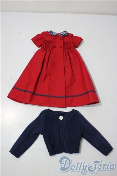 画像1: SDM＆MDD/OF：よそゆきワンピセット（ダークレッド）・ミニ U-26-01-07-124-TN-ZU (1)