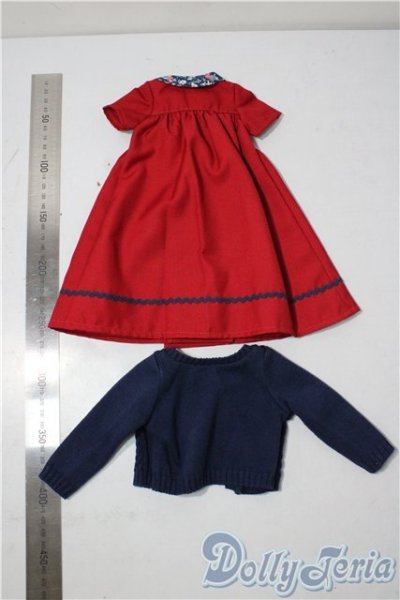 画像2: SDM＆MDD/OF：よそゆきワンピセット（ダークレッド）・ミニ U-26-01-07-124-TN-ZU (2)