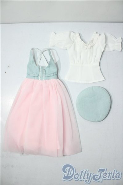 画像1: DD/OF:デニム×チュール ガーリーワンピース U-26-01-14-030-TN-ZU (1)