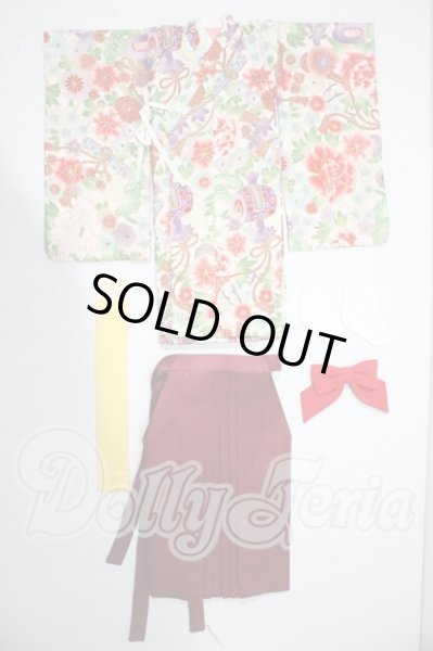 画像1: MSD＆MDD/OF:えんじ色袴セット・ミニ U-26-02-18-135-TN-ZU (1)