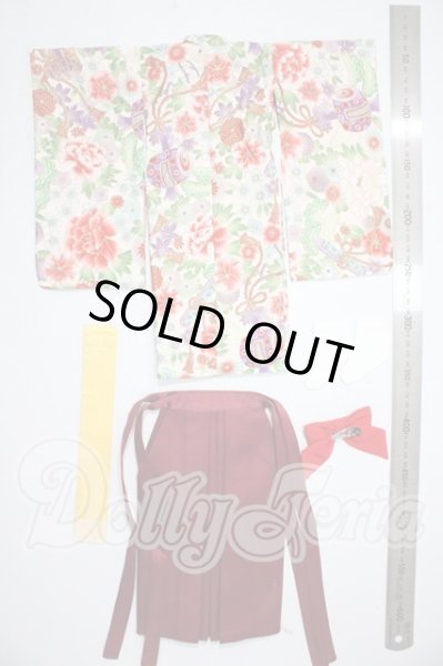 画像2: MSD＆MDD/OF:えんじ色袴セット・ミニ U-26-02-18-135-TN-ZU (2)