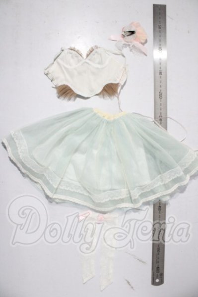 画像2: SMD/ミントブルー・コルセットドレス・ミニ U-26-03-25-182-TN-ZU (2)