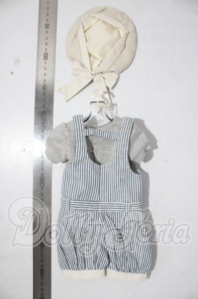 画像2: SD/OF:ストライプサロペットセット U-26-04-08-155-TN-ZU (2)