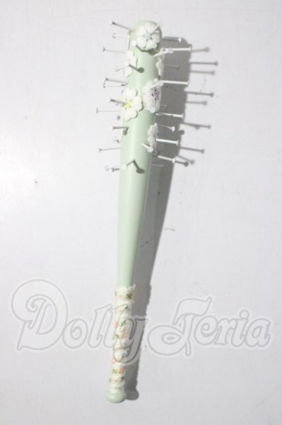 画像1: 1/4サイズ/フローラル釘バット:らめぴ様製 A-26-04-22-1080-TN-ZU (1)
