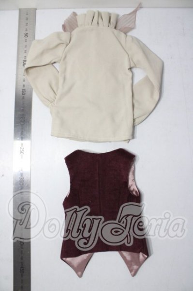 画像2: SD13BOY/OF：VOLKS製ジレ＆ブラウスセット U-26-05-27-094-TN-ZU (2)