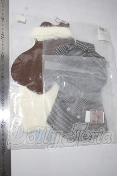 画像2: SD/ホワイトモヘアホルターネックセット U-26-10-14-153-TN-ZU (2)